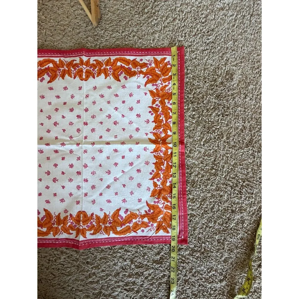 Vintage Williams Sonoma Napkins Floral Boho Set of 8